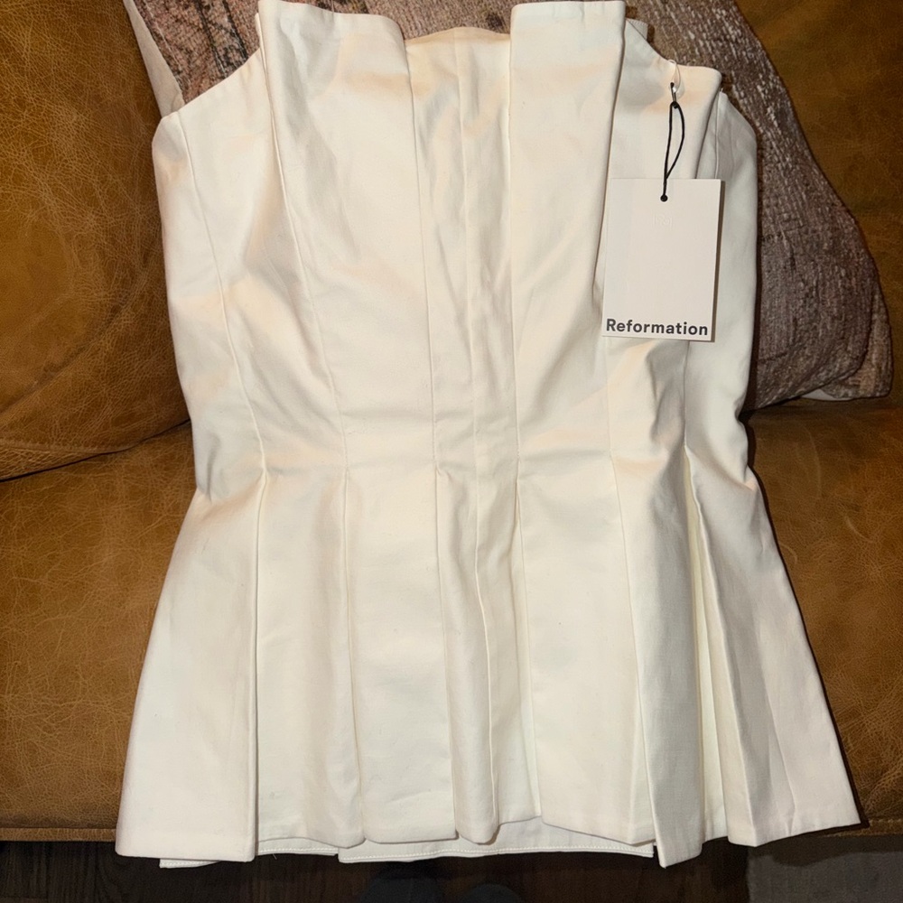 Reformation Ashlyn Strapless top with tags - Picture 3 of 5